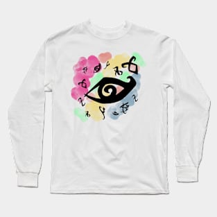 Variety of runes in watercolor Long Sleeve T-Shirt